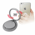 Plastic Mobile Phone Stand Ring rotates 360° and doubles as a stand for smartphones.