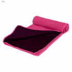 Everglades double layer cooling towel, pink with dark inner lining, on white background.