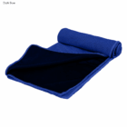 A rolled Everglades double layer cooling towel with mesh texture on a white background.