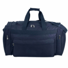 Large navy blue Teton Duffle Travel Bag with handles and zippered pockets.