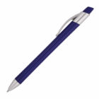 Adio Ballpoint Pen in blue with silver clip and tip, shown diagonally on a white background.