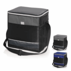 Three Carry Strap 12 Can Cooler Bags, in black, blue, and black/gray lid options.