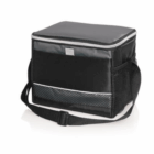 Carry Strap 6 Can Cooler Bag with mesh side pockets for easy transport, holds 6 cans.