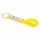Dekota Silicon Loop Promotional Key Rings with Emirates Bank logo—ideal for giveaways.