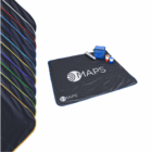 Perila Promotional Picnic Mats with colored trim, one open with picnic items and MAPS logo.