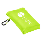 Bright green Perila Promotional Picnic Mat with MAPS logo, ideal for custom giveaways.