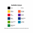 10-block color chart, ideal for Promotional Foldable Car Sun Shades and window shade designs.
