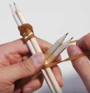 pencils-and-rubber-bands