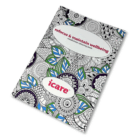 Relaxing Colour Book Adults and Kids with floral patterns for relaxation and wellbeing.