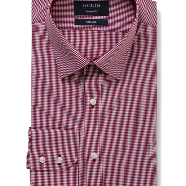 Van Heusen Mens Euro Fit Shirt Mini Check