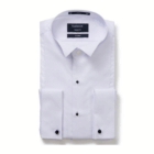 Van Heusen Mens Euro Fit Tuxedo Shirt With Wing Collar displayed on a plain white background.