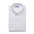 Folded Van Heusen Womens Classic Fit Shirt Mini Herringbone with long sleeves and collar.