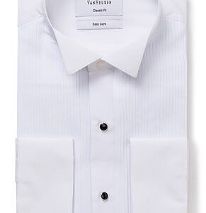 Van Heusen Mens Classic Fit Tuxedo Shirt With Wing Collar