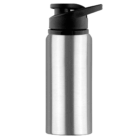 Hobart Promotional Aluminium Drink Bottles with black flip-top lid, ideal for giveaways.