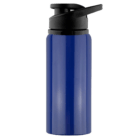 Hobart Promotional Aluminium Drink Bottle with black flip-top lid on white background.