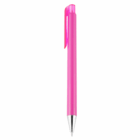 Pink Saturn Event Branded Pen with silver tip and clip, ideal for promotions.