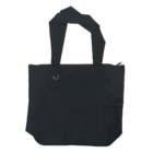 Best Selling Nylon Shopping Totes with zip top, front pocket, mesh side & two handles.