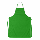 Cotton Drill Apron with logo, neck strap, waist ties, and two pockets.