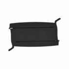 Logo Decorated Double Food Clips, black plastic with logo detail, viewed from above.