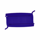 Logo Decorated Double Food Clips in blue plastic shown from above on a white background.
