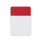 A white Promotional Fridge Magnet With Clip featuring a red textured section at the top.