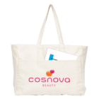 Super Shopper Bags Logo Decorated, with cosnova BEAUTY logo and front pocket folder.