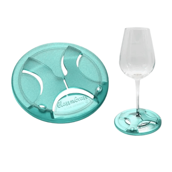 Authentic Promotional Glass on the Grass Bases, one glass included for display.
