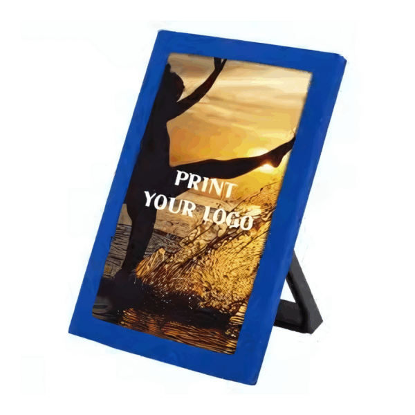Picture It Customised Bluetooth Speaker—PRINT YOUR LOGO text and dancer silhouette at sunset.
