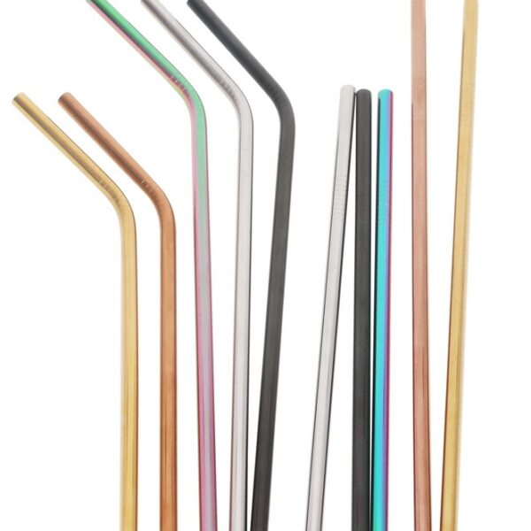 Personalised Metal Straws Colourful
