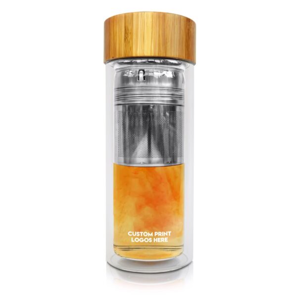 400ml Deluxe Tea Infuser Bottles Glass