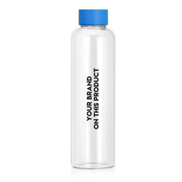 600ml Glass Bottles with Colour Lids