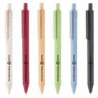 Six Event Branded Eco-Friendly Wheat Pens in assorted colors, each labeled INTERNATIONAL PAPER.