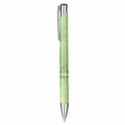 Green speckled Madison Style Eco Pens Promotional with silver accents and a pocket clip.