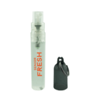 Bulk Mini Hand Sanitiser Keyrings with black cap, labeled Senior Fresh.