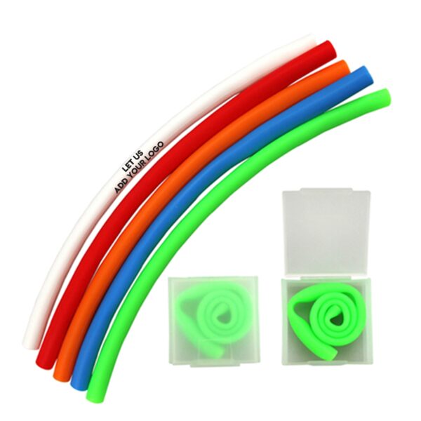 Logo Printed Reusable Straws Colourful