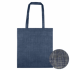 Promotional Pattern Non-Woven Bag in dark blue, shown close-up to highlight its texture.