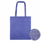 Promotional Pattern Non-Woven Bag in blue, featuring long handles and textured weave.