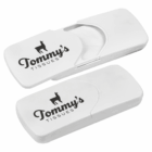 Two Super Sun Visor Logo Tissue Holders, perfect for tissues in your car or on your visor.