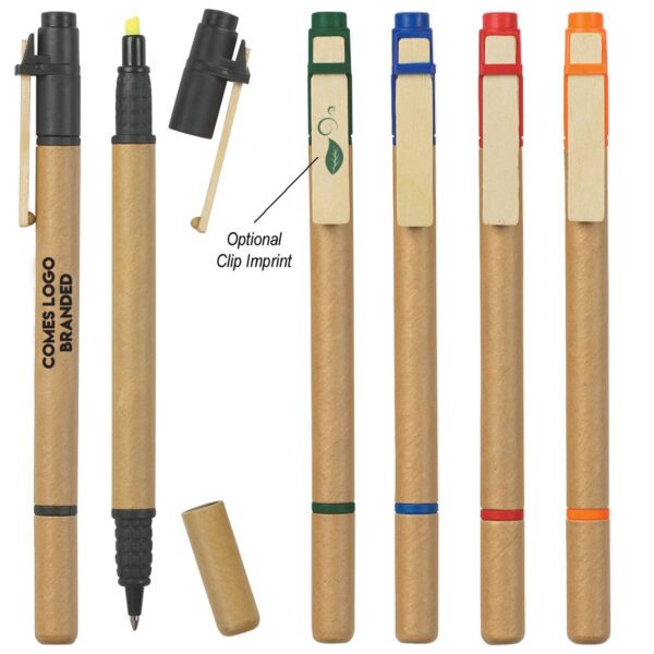 Logo Branded Paper Combo Pens