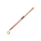 Tricolour Promotional Wooden Pencil with YOUR BRAND, drawing a vibrant, colorful doodle.