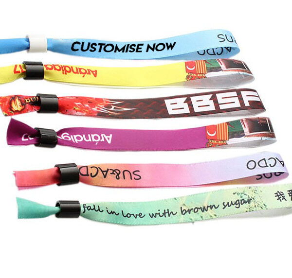 Full Colour Promotional Fabric Wristbands