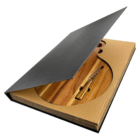 Belton logo cheese board gifts, ideal for musical presents on a white background.