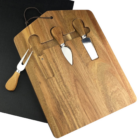 Cheese Board Sets for Corporate Gifting: includes fork, spreader, and knife.