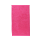 A bright pink Custom Logo Cotton Sports Towel on a white background.