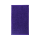 A Custom Logo cotton sports towel, purple with a textured design on white.