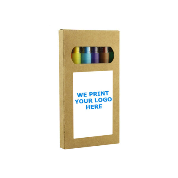 Logo Decorated Kids Twist Crayon Sets