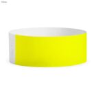 Yellow wristband on a white background.
