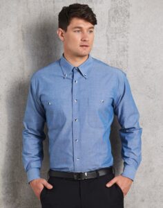 Mens business apparel long sleeve shirt