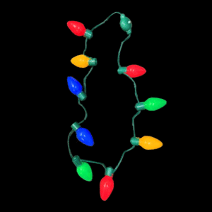 Flashing Christmas Bulb Necklace