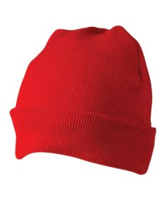 Knitted acrylic beanie